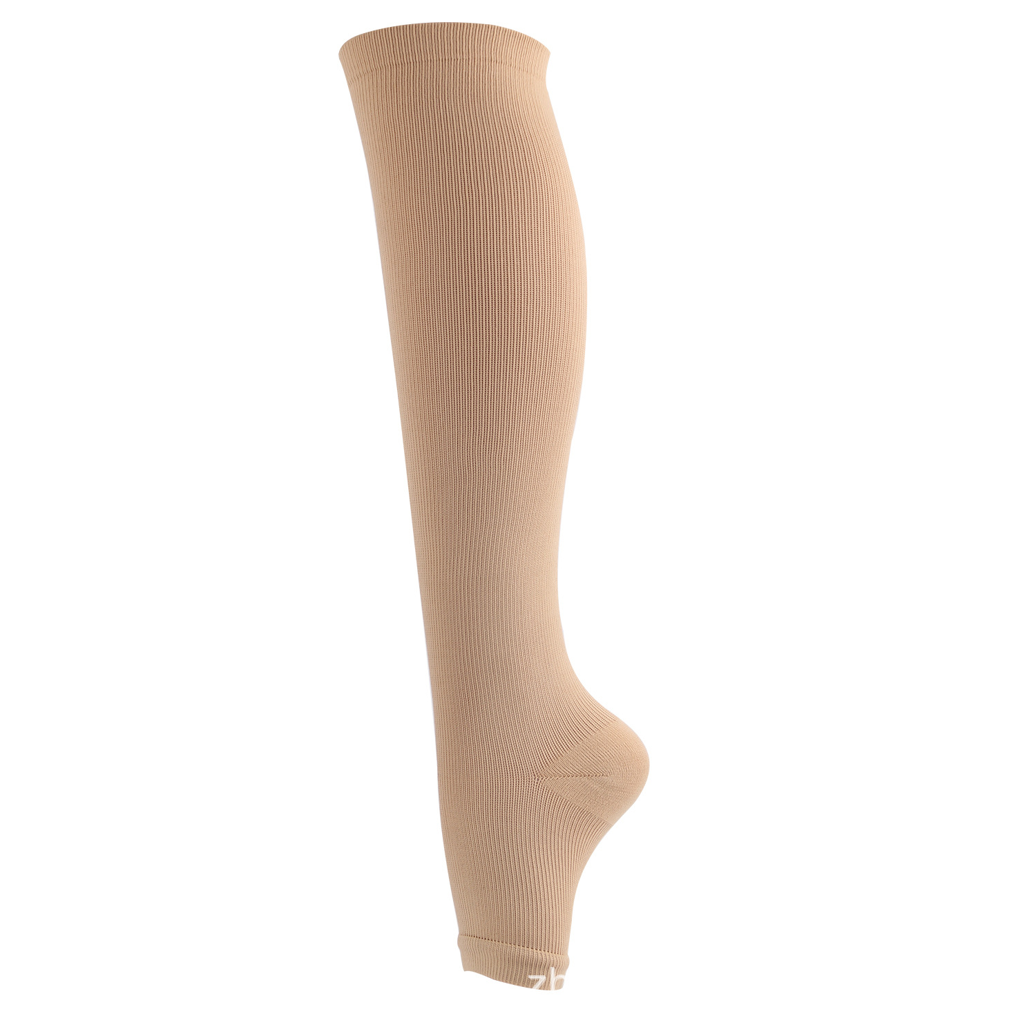20-30 mmHg Toeless  Plain Compression Socks Nylon Sleep Socks Breathable Sweat Socks